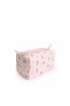 Needle & Thread Holding LTD Accessories Bijou Rose Medium Quilted Makeup Bag