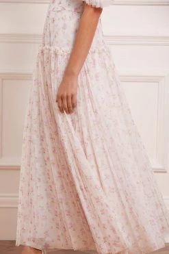 UK Needle & Thread Holding LTD Bijou Rose Off Shoulder Ankle Gown All - Womenswear