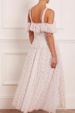 UK Needle & Thread Holding LTD Bijou Rose Off Shoulder Ankle Gown All - Womenswear