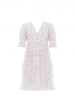 Needle & Thread Holding LTD All - Womenswear Bijou Rose Ruffle Mini Dress