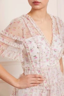 Needle & Thread Holding LTD All - Womenswear Bijou Rose Ruffle Mini Dress