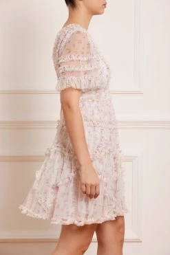 Needle & Thread Holding LTD All - Womenswear Bijou Rose Ruffle Mini Dress