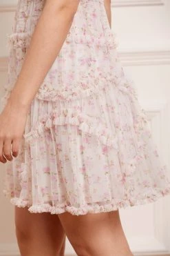 Needle & Thread Holding LTD All - Womenswear Bijou Rose Ruffle Mini Dress