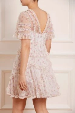 Needle & Thread Holding LTD All - Womenswear Bijou Rose Ruffle Mini Dress