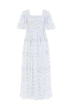 Needle & Thread Holding LTD Bijou Rose Smocked Day Ankle Gown