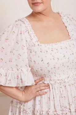 Needle & Thread Holding LTD Bijou Rose Smocked Day Ankle Gown