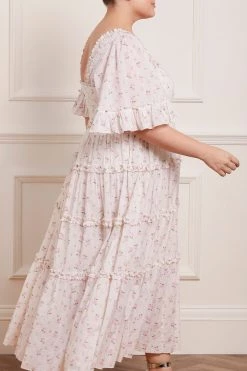 Needle & Thread Holding LTD Bijou Rose Smocked Day Ankle Gown