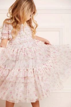 Needle & Thread Holding LTD Bijou Rose Smocked Kids Dress