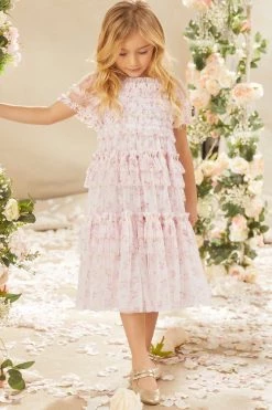 Needle & Thread Holding LTD Bijou Rose Smocked Kids Dress