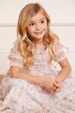 Needle & Thread Holding LTD Bijou Rose Smocked Kids Dress