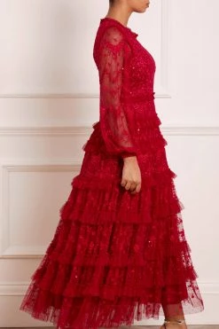 Needle & Thread Holding LTD Blossom Lace Ankle Gown All - Womenswear