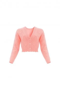 Needle & Thread Holding LTD Bow Stitch Cropped Cardigan