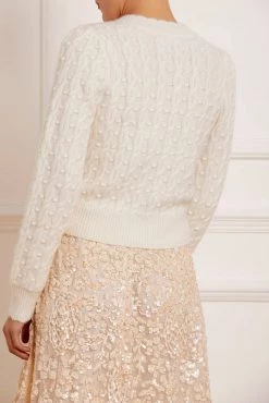 Needle & Thread Holding LTD Cable Bobble Short Cardigan