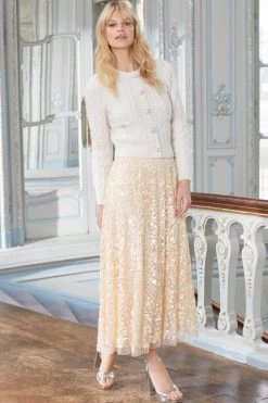 Needle & Thread Holding LTD Cable Bobble Short Cardigan