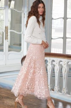 Needle & Thread Holding LTD Cable Bobble Short Cardigan