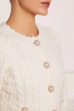 Needle & Thread Holding LTD Cable Bobble Short Cardigan