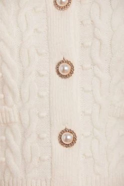 Needle & Thread Holding LTD Cable Bobble Short Cardigan