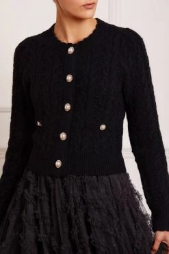 Needle & Thread Holding LTD All - Womenswear Cable Bobble Short Cardigan