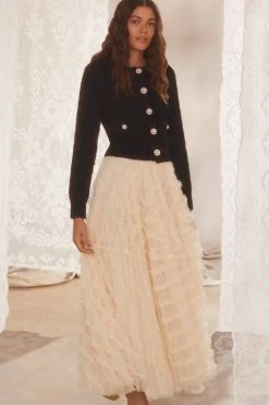 Needle & Thread Holding LTD All - Womenswear Cable Bobble Short Cardigan