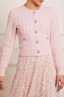 Needle & Thread Holding LTD Cable Bobble Short Cardigan All - Womenswear