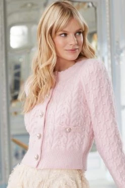 Needle & Thread Holding LTD Cable Bobble Short Cardigan All - Womenswear