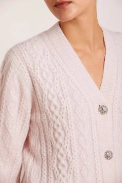 Needle & Thread Holding LTD All - Womenswear Cable Jewelled Button Longline Cardigan