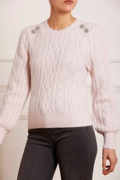 Needle & Thread Holding LTD Cable Jewelled Button Midline Jumper