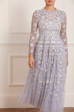 Needle & Thread Holding LTD Camellia Ditsy Ankle Gown