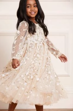 UK Needle & Thread Holding LTD Camellia Ditsy Long Sleeve Kids Dress All-Kids