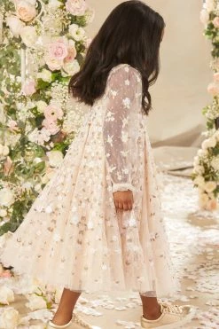 UK Needle & Thread Holding LTD Camellia Ditsy Long Sleeve Kids Dress All-Kids