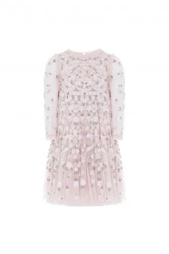 Needle & Thread Holding LTD Camellia Ditsy Long Sleeve Kids Dress All-Kids