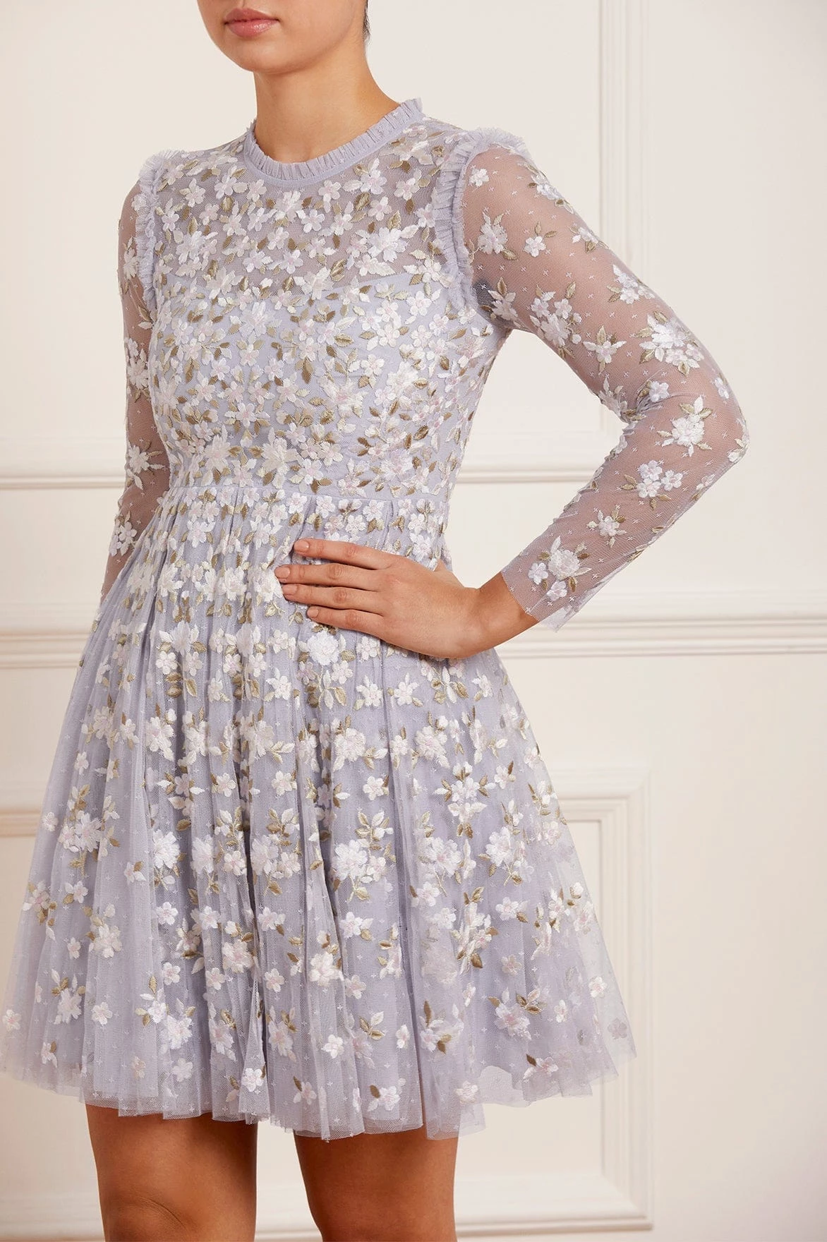 Needle & Thread Holding LTD Camellia Ditsy Mini Dress 3 Needle & Thread Holding LTD Camellia Ditsy Mini Dress