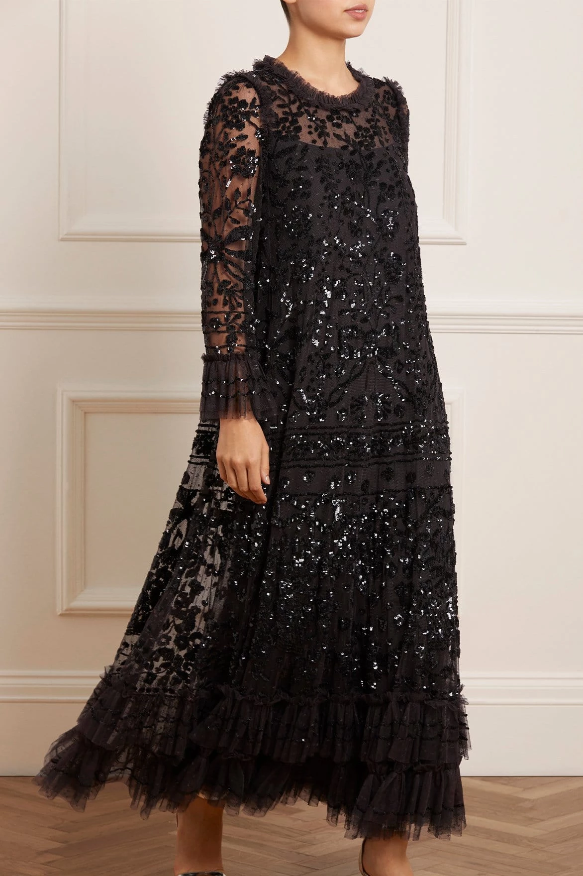 Needle & Thread Holding LTD Celia Long Sleeve Ankle Gown 3 Needle & Thread Holding LTD Celia Long Sleeve Ankle Gown