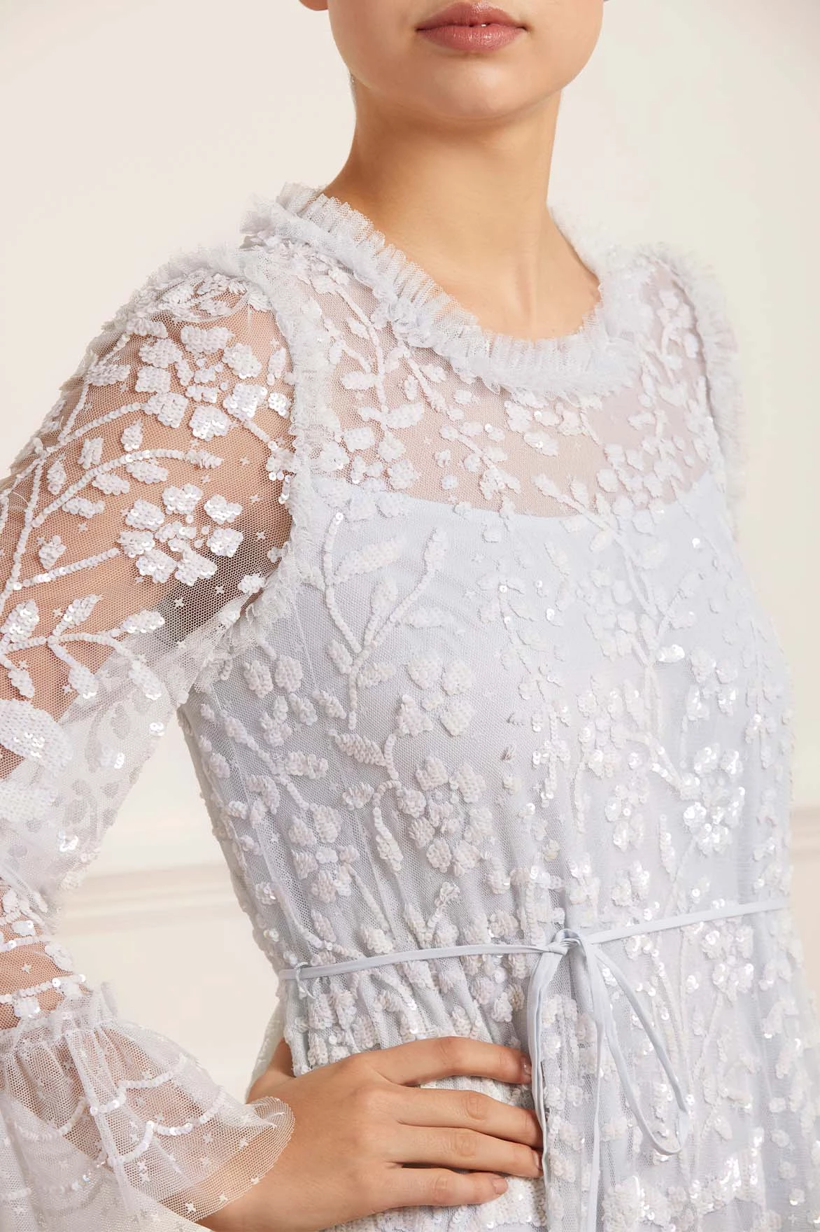 Needle & Thread Holding LTD Celia Long Sleeve Ankle Gown All - Womenswear 7 Needle & Thread Holding LTD Celia Long Sleeve Ankle Gown All - Womenswear