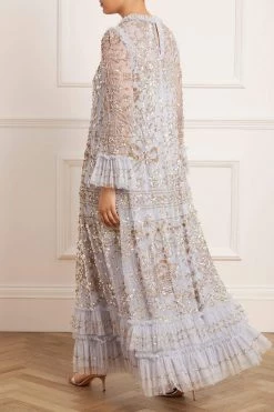 Needle & Thread Holding LTD Celia Long Sleeve Ankle Gown