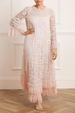 Needle & Thread Holding LTD All - Womenswear Celia Long Sleeve Ankle Gown