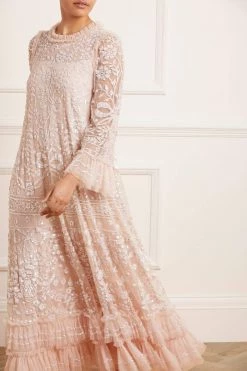 Needle & Thread Holding LTD All - Womenswear Celia Long Sleeve Ankle Gown