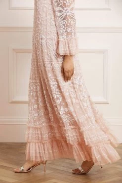 Needle & Thread Holding LTD All - Womenswear Celia Long Sleeve Ankle Gown