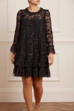 Needle & Thread Holding LTD All - Womenswear Celia Long Sleeve Mini Dress