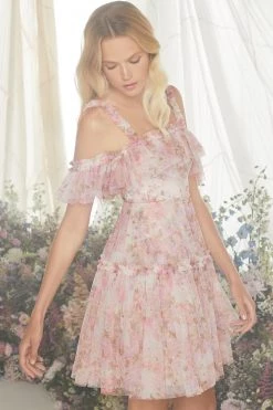 Needle & Thread Holding LTD Darling Meadow Off Shoulder Micro Mini Dress