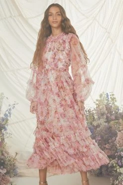 Needle & Thread Holding LTD Darling Meadow Ruffle Ballerina Dress All - Womenswear