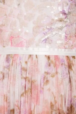 Needle & Thread Holding LTD All - Womenswear Darling Meadow Sequin Bodice Short Sleeve Ankle Gown