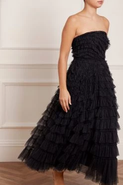 Needle & Thread Holding LTD Elizabeth Rose Strapless Corset Ankle Gown 12 Needle & Thread Holding LTD Elizabeth Rose Strapless Corset Ankle Gown