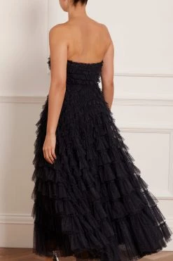 Needle & Thread Holding LTD Elizabeth Rose Strapless Corset Ankle Gown 18 Needle & Thread Holding LTD Elizabeth Rose Strapless Corset Ankle Gown