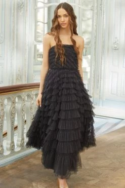 Needle & Thread Holding LTD Elizabeth Rose Strapless Corset Ankle Gown 19 Needle & Thread Holding LTD Elizabeth Rose Strapless Corset Ankle Gown