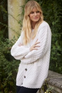 Needle & Thread Holding LTD Elsie Cable Longline Cardigan