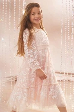 Premium Dress Store 29 Needle & Thread Holding LTD Emilana Long Sleeve Kids Dress All-Kids