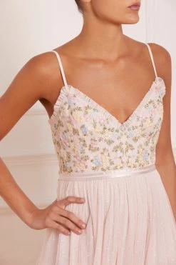 Needle & Thread Holding LTD Emma Ditsy Bodice Cami Ankle Gown All - Womenswear