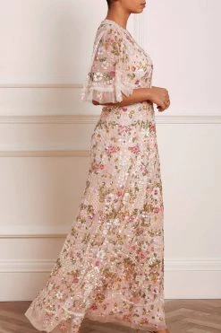 Needle & Thread Holding LTD All - Womenswear Enchanted Meadow Sequin V-Neck Gown