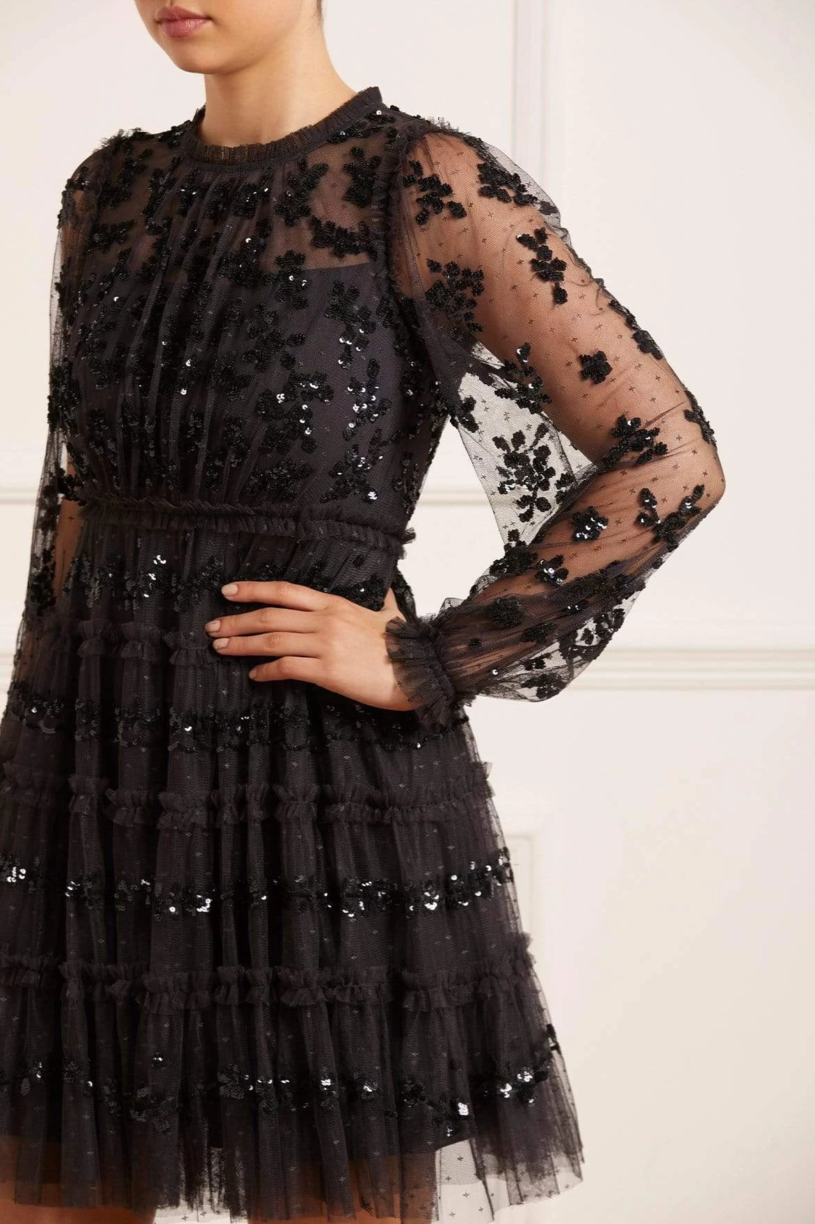 Needle & Thread Holding LTD Eve Sequin Mini Dress All - Womenswear 4 Needle & Thread Holding LTD Eve Sequin Mini Dress All - Womenswear